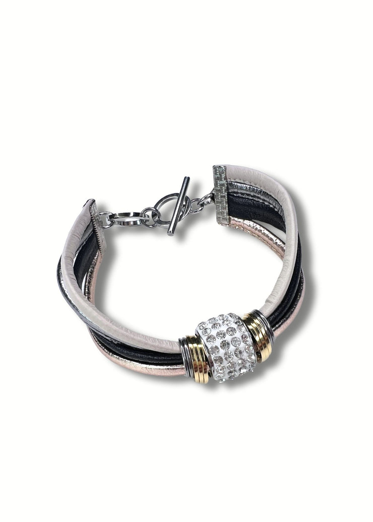 Pavé Bracelet | Mix Metal