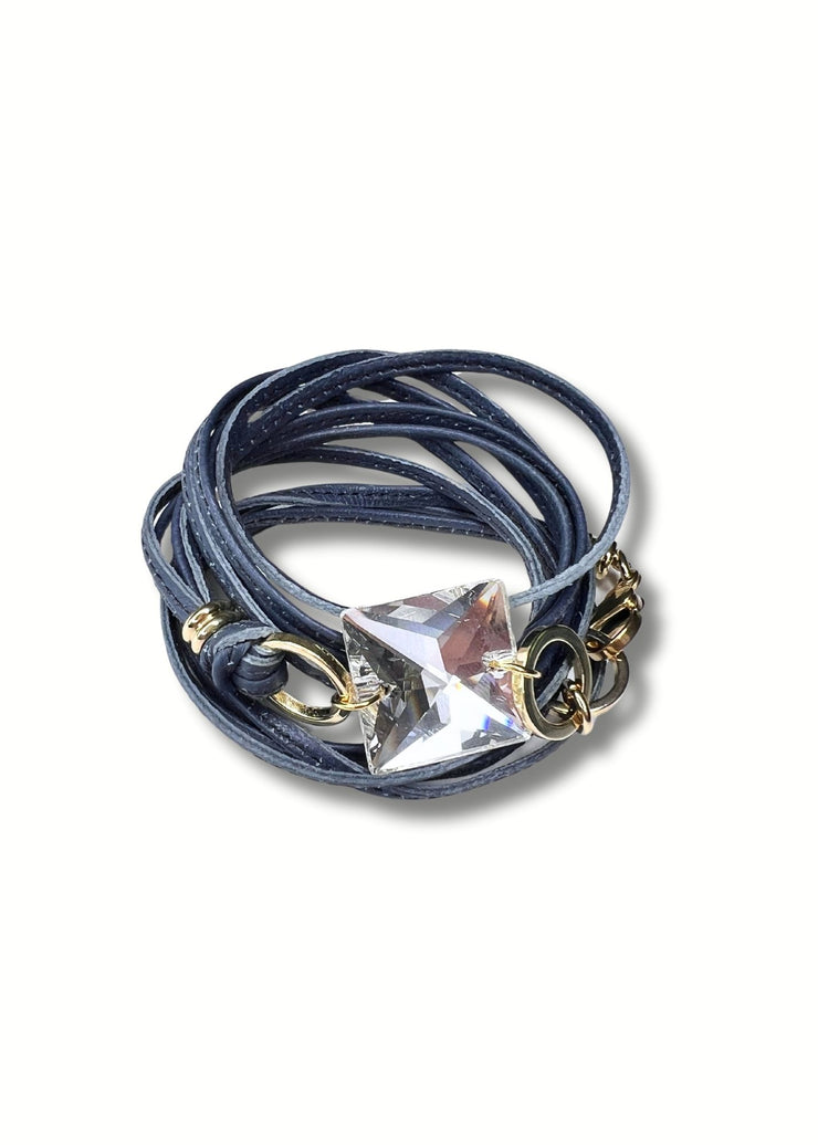 Crystal Wrap Bracelet | Gold