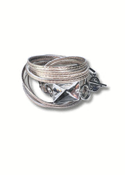 Crystal Wrap Bracelet | Silver