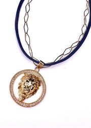 Lion Necklace | Gold