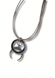 Full Horn Necklace | Silver