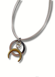 Full Horn Necklace | Mix Metal