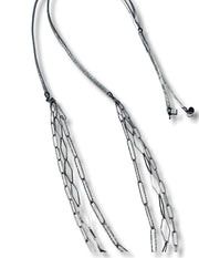 3 Strand Chain Necklace | Silver