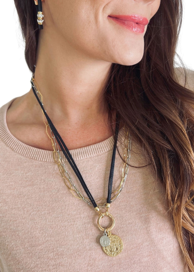 Coin Necklace | Mix Metal