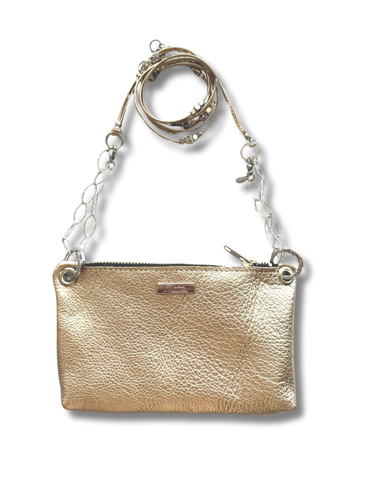 Travel Handbag  (Necklace and Pouch) | Cube | Silver